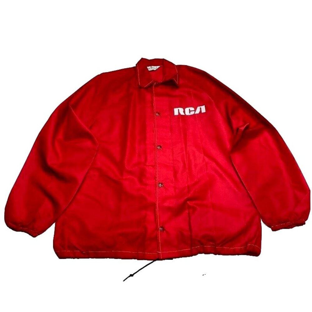 VTG RCA Victor Record Label Snap Jacket M Duckster Sportswear Radio Music 1960s